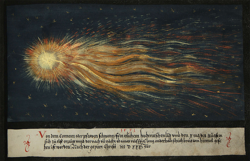 Illustration for article titled Stunning Depictions of Ancient Comets That Scared the Hell Out of Humans